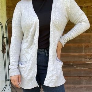 Open Front Long Cardigan